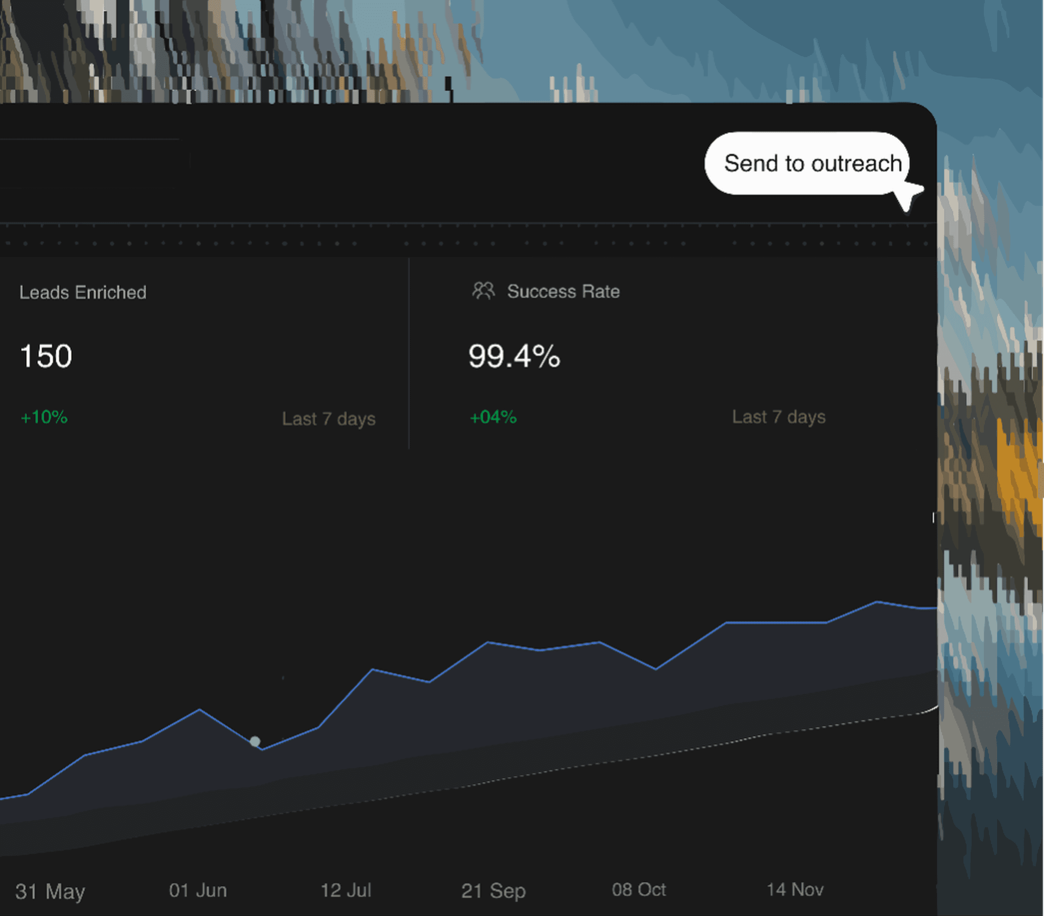 Research that gets verified, not invented interface preview